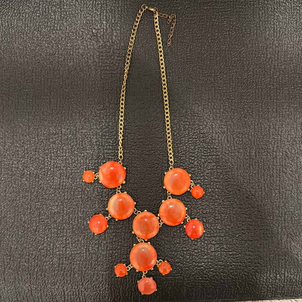Bubble Necklace in coral